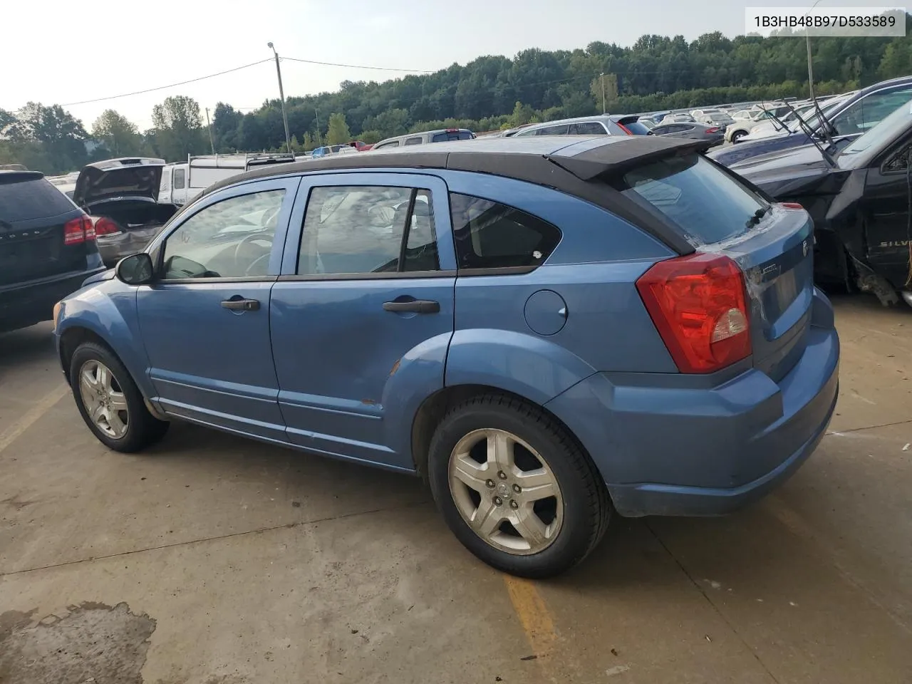 2007 Dodge Caliber Sxt VIN: 1B3HB48B97D533589 Lot: 69433794