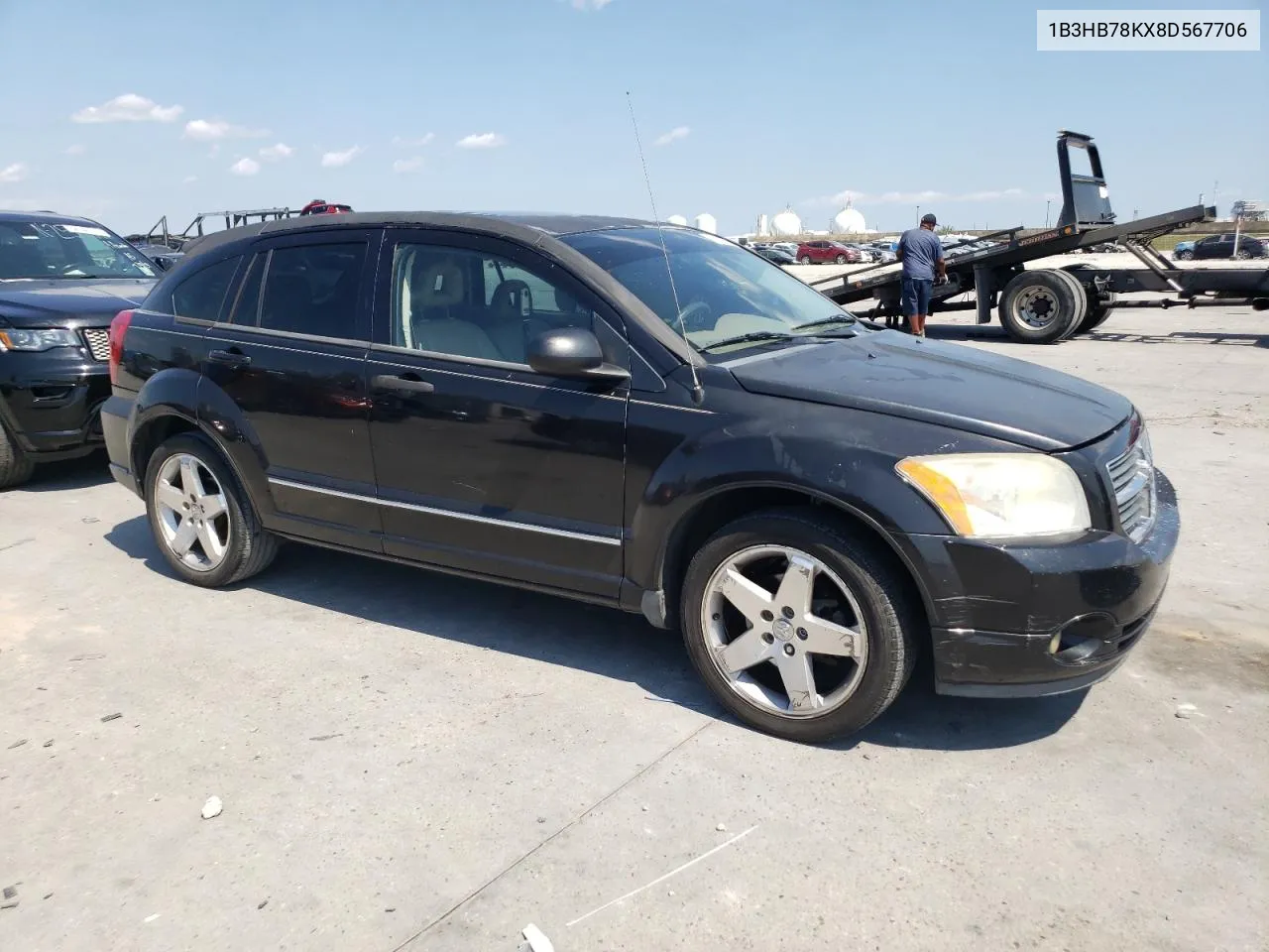 2008 Dodge Caliber R/T VIN: 1B3HB78KX8D567706 Lot: 68308794