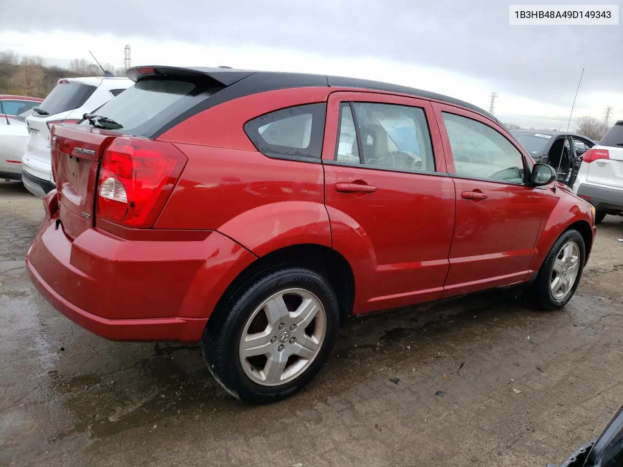 2009 Dodge Caliber Sxt VIN: 1B3HB48A49D149343 Lot: 63311934