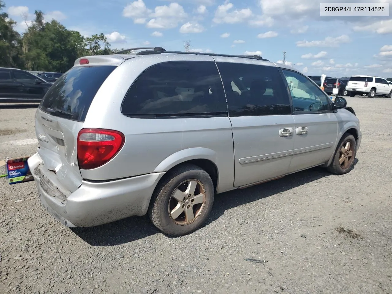 2007 Dodge Grand Caravan Sxt VIN: 2D8GP44L47R114526 Lot: 71447284