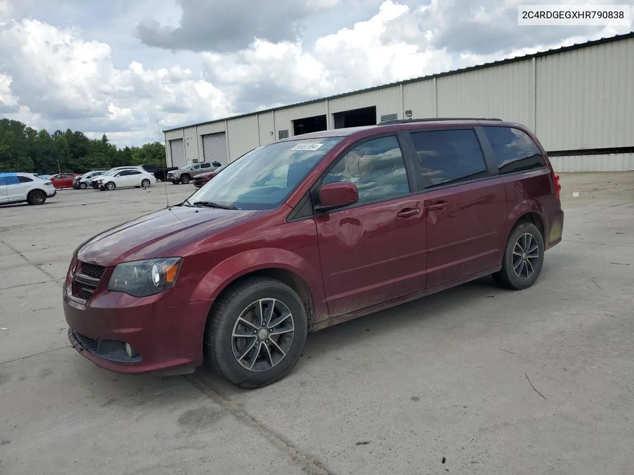 2017 Dodge Grand Caravan Gt VIN: 2C4RDGEGXHR790838 Lot: 55897094