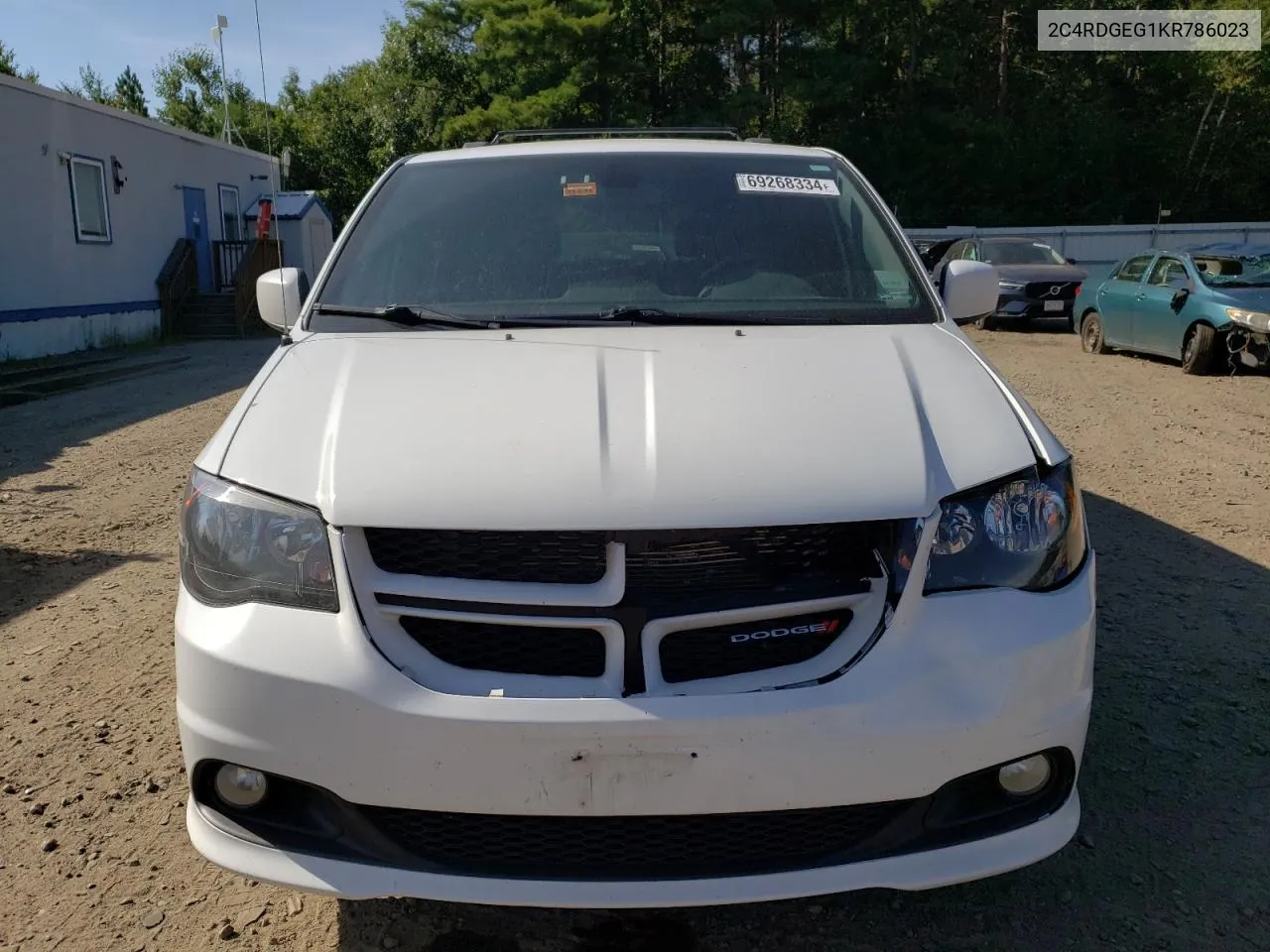 2019 Dodge Grand Caravan Gt VIN: 2C4RDGEG1KR786023 Lot: 69268334