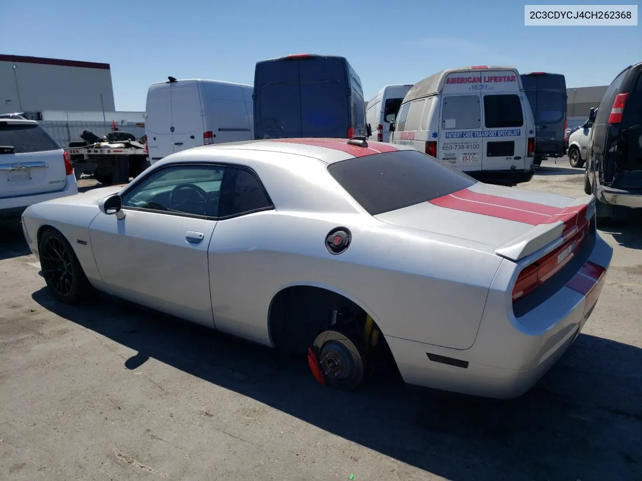 2C3CDYCJ4CH262368 2012 Dodge Challenger Srt-8