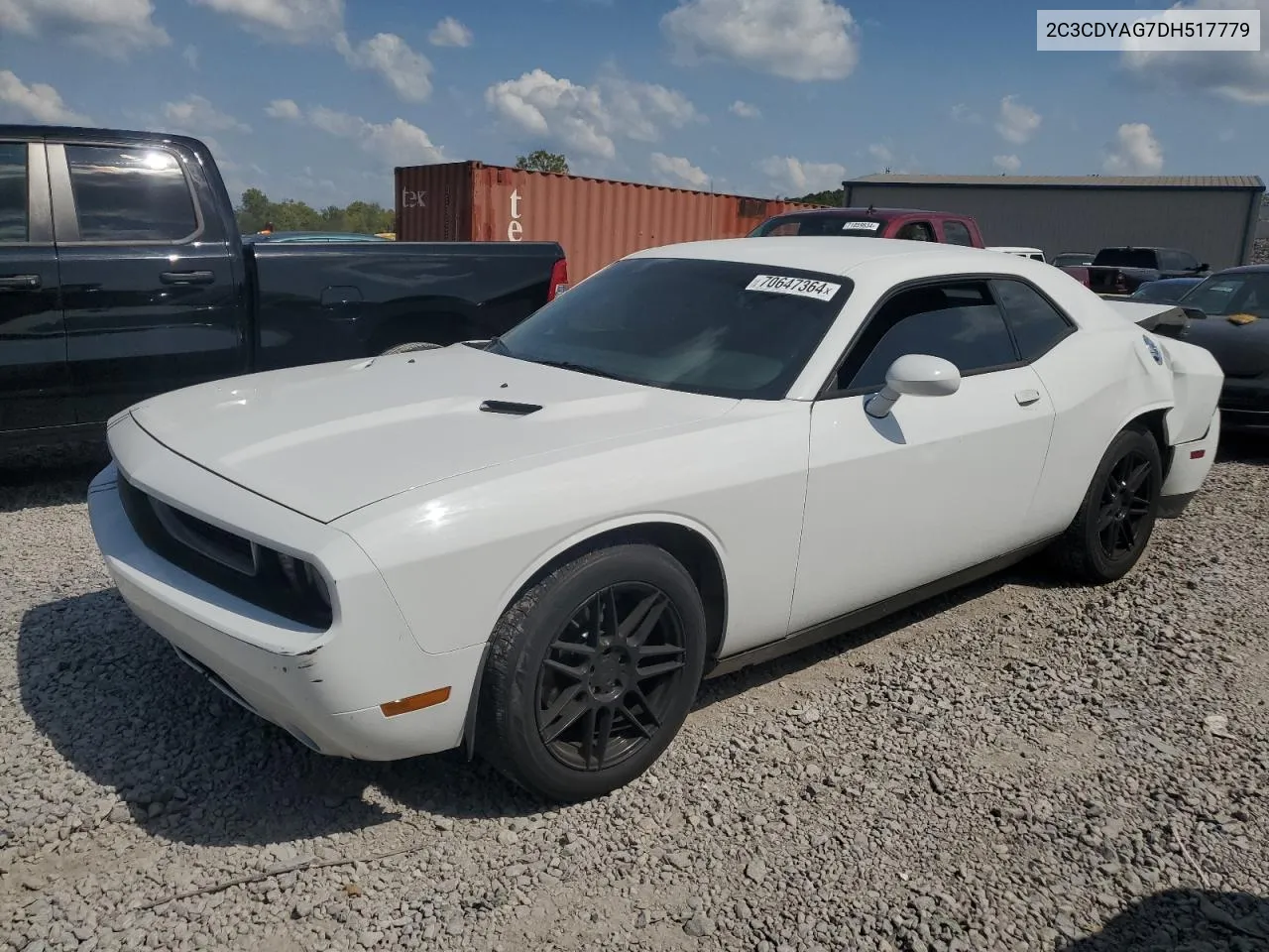 2013 Dodge Challenger Sxt VIN: 2C3CDYAG7DH517779 Lot: 70647364