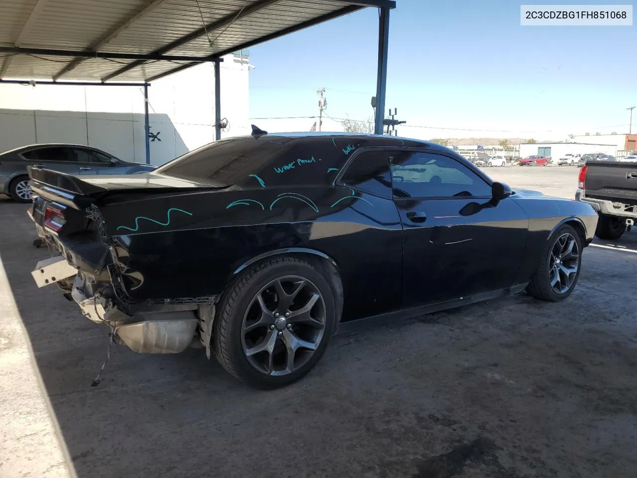 2015 Dodge Challenger Sxt Plus VIN: 2C3CDZBG1FH851068 Lot: 72051274