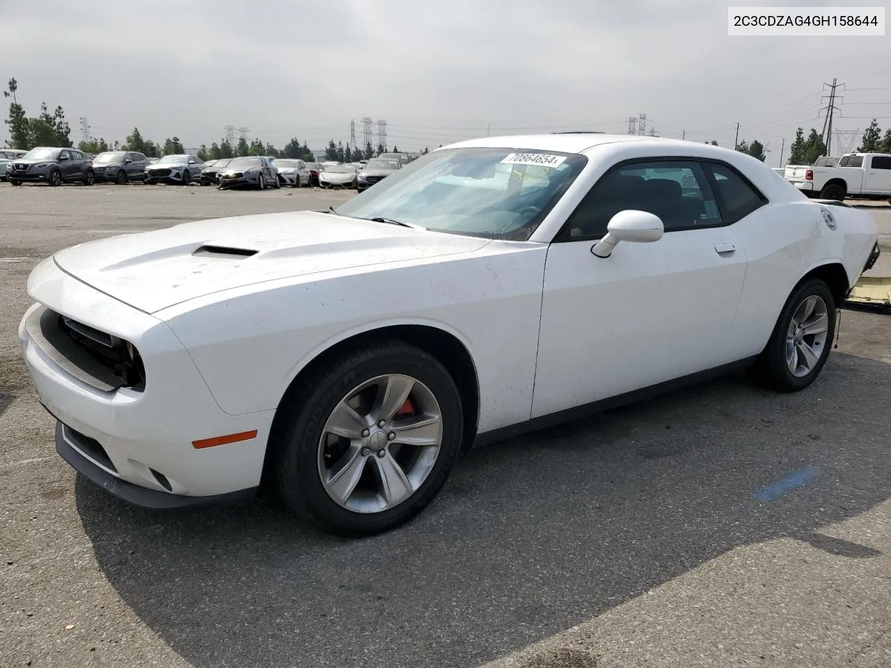 2016 Dodge Challenger Sxt VIN: 2C3CDZAG4GH158644 Lot: 70864654