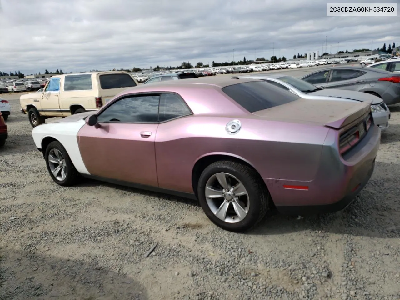 2019 Dodge Challenger Sxt VIN: 2C3CDZAG0KH534720 Lot: 71873484