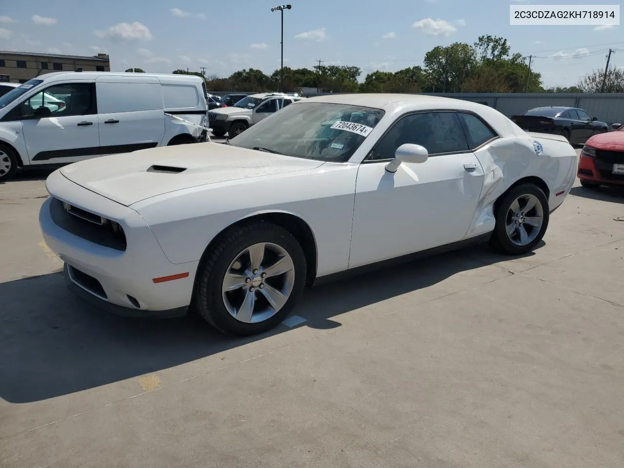 2019 Dodge Challenger Sxt VIN: 2C3CDZAG2KH718914 Lot: 72043674