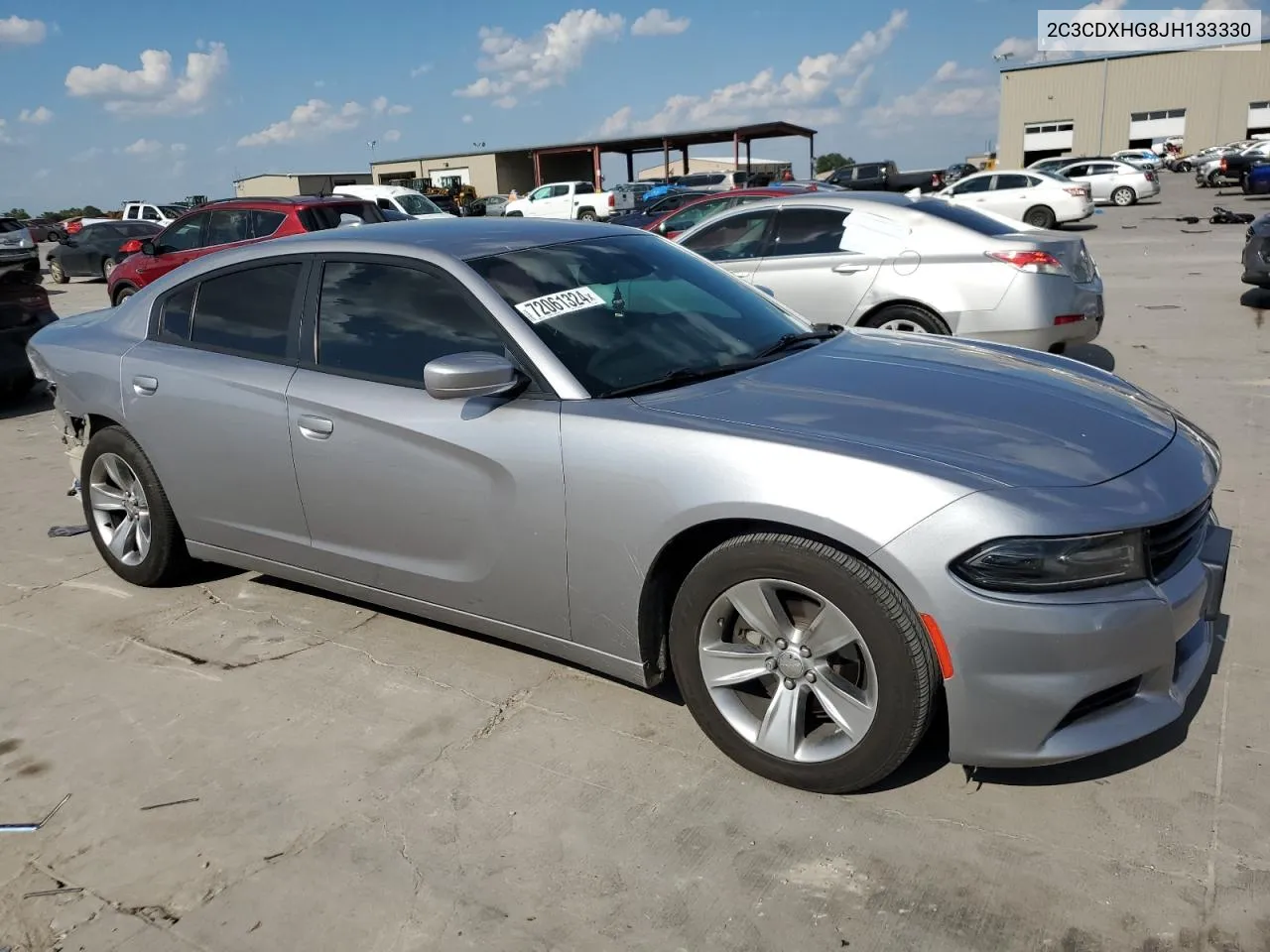 2018 Dodge Charger Sxt Plus VIN: 2C3CDXHG8JH133330 Lot: 72061324