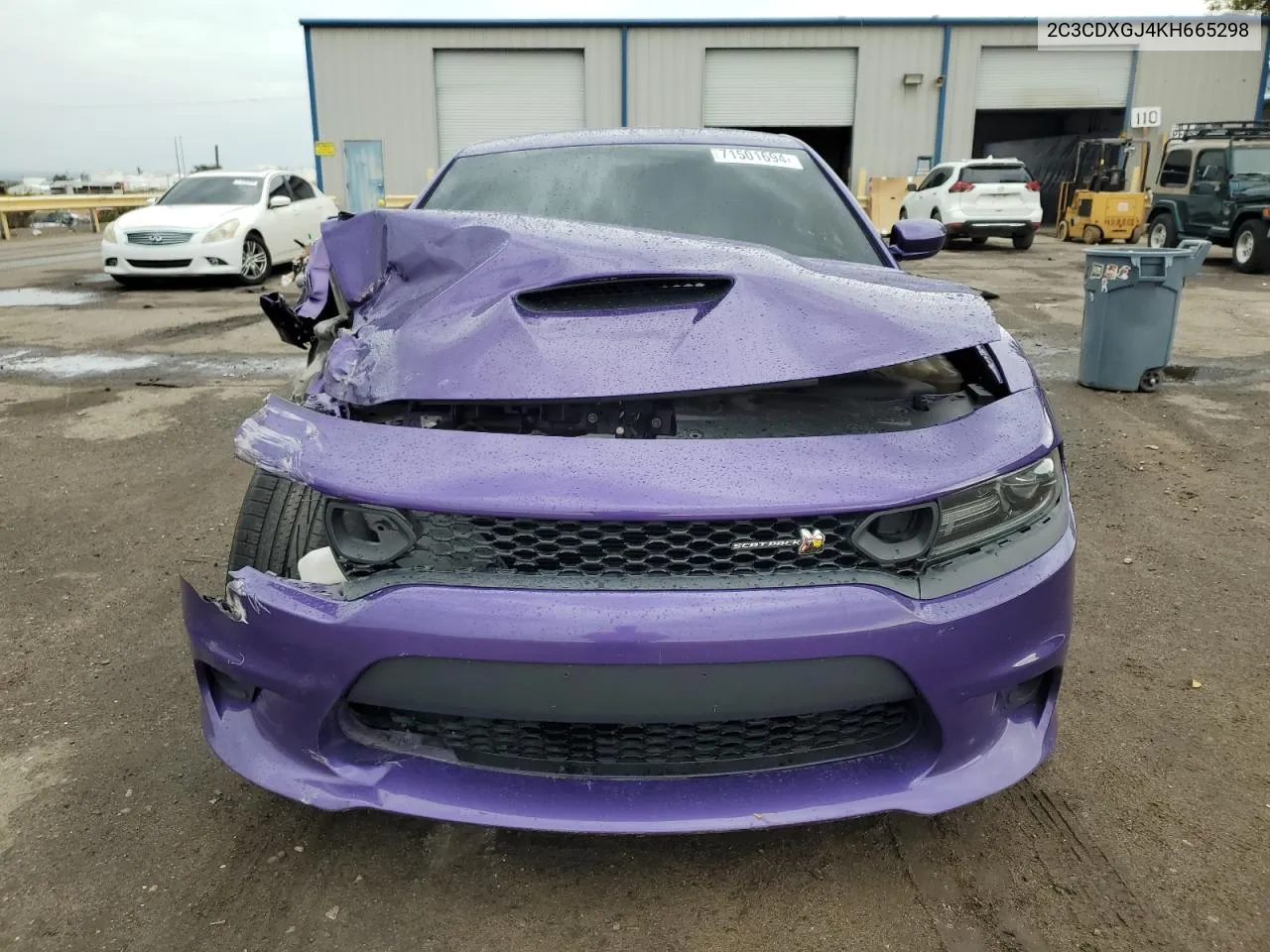 2019 Dodge Charger Scat Pack VIN: 2C3CDXGJ4KH665298 Lot: 71501694