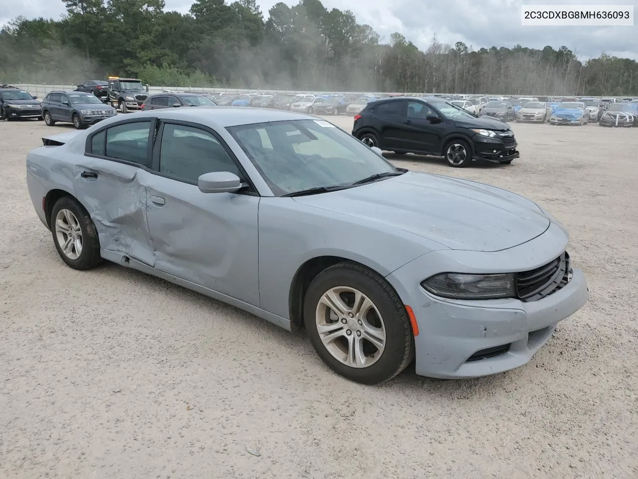 2021 Dodge Charger Sxt VIN: 2C3CDXBG8MH636093 Lot: 70666804