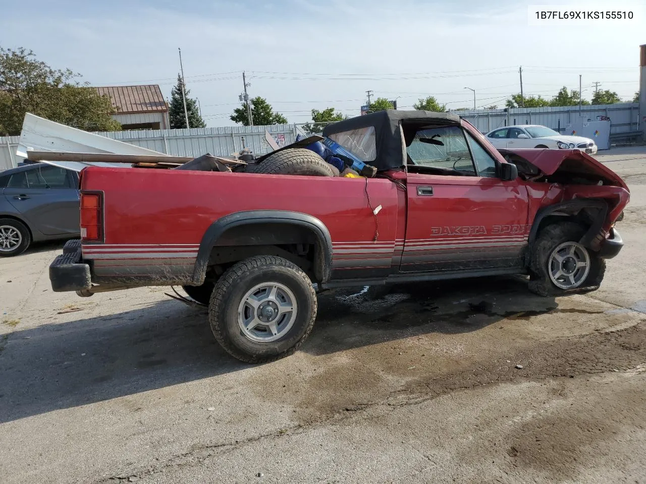 1989 Dodge Dakota Sport VIN: 1B7FL69X1KS155510 Lot: 67960624