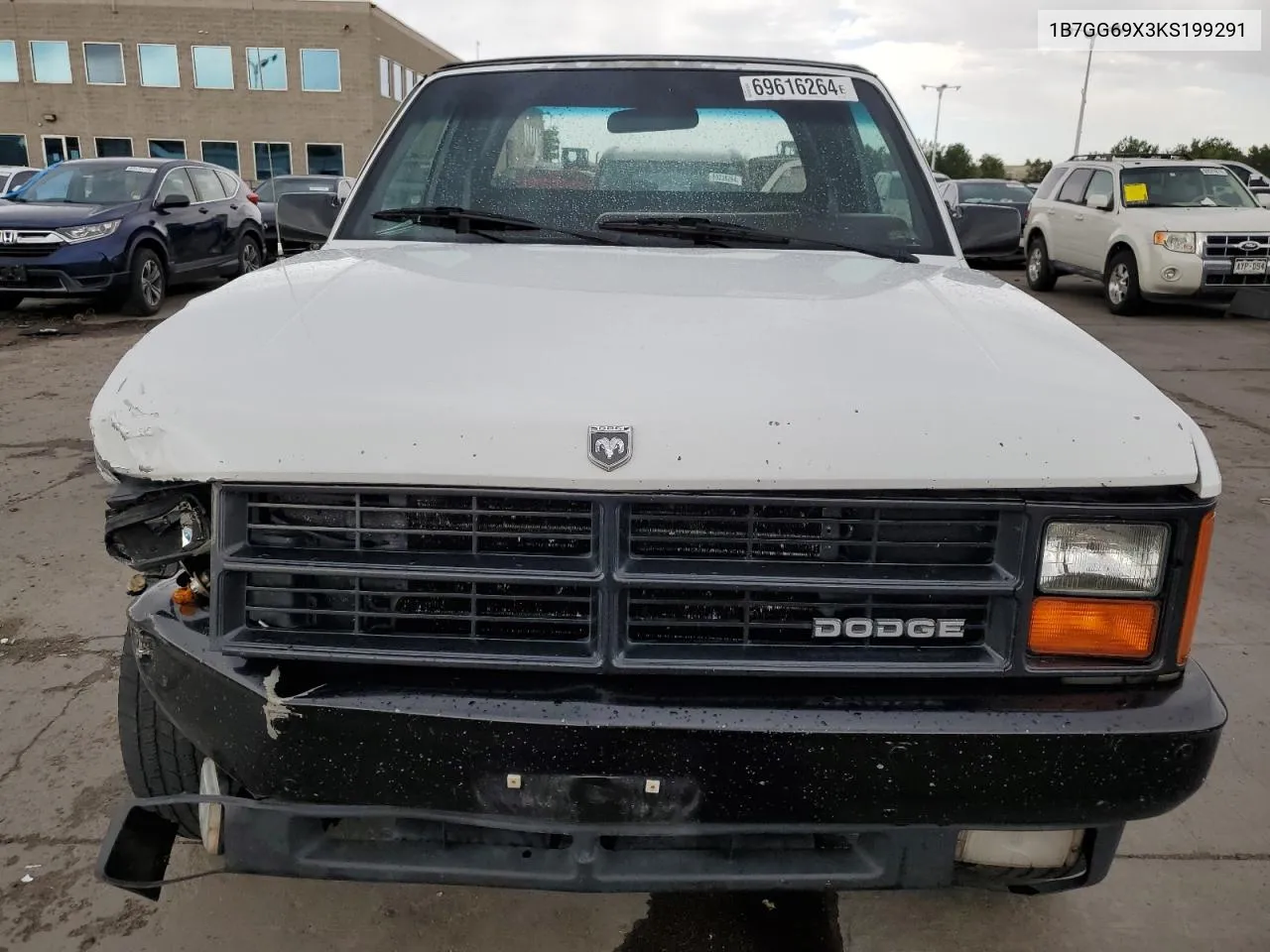 1989 Dodge Dakota Sport VIN: 1B7GG69X3KS199291 Lot: 69616264