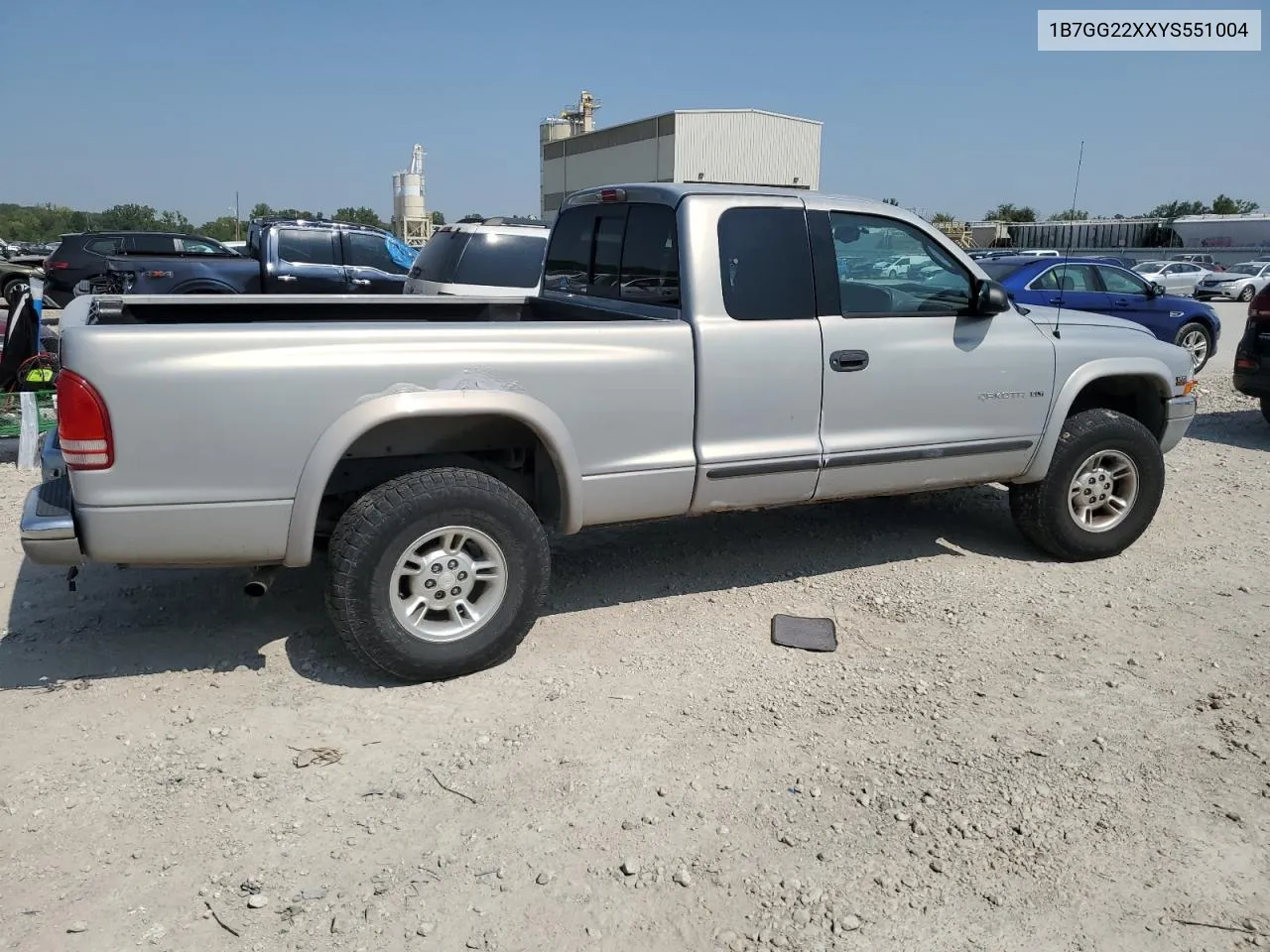 2000 Dodge Dakota VIN: 1B7GG22XXYS551004 Lot: 70502454