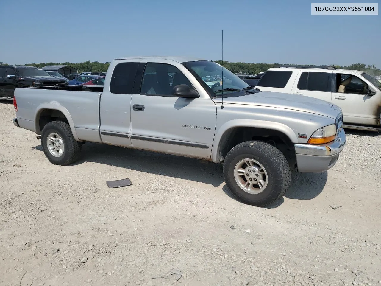 2000 Dodge Dakota VIN: 1B7GG22XXYS551004 Lot: 70502454