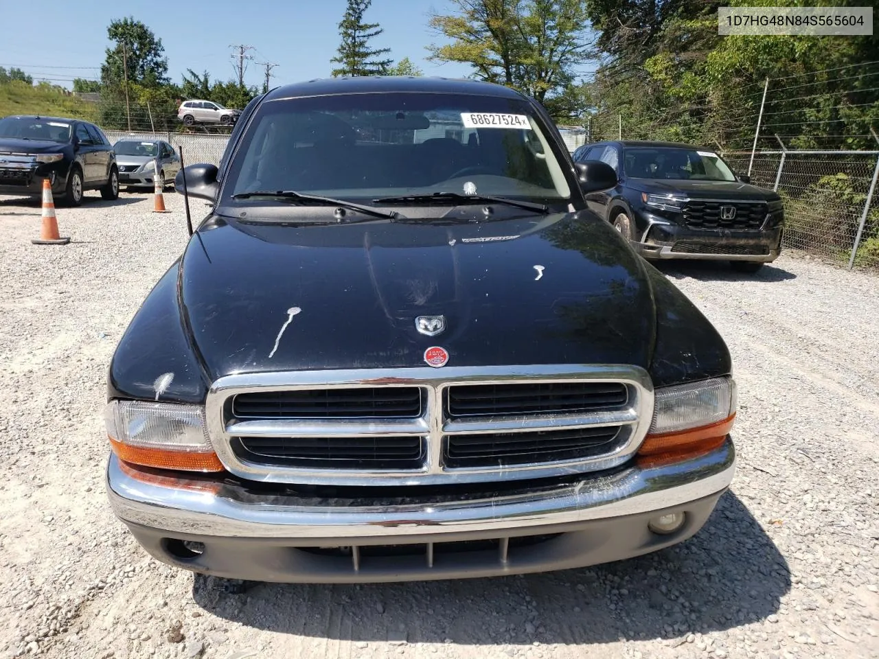 2004 Dodge Dakota Quad Slt VIN: 1D7HG48N84S565604 Lot: 68627524