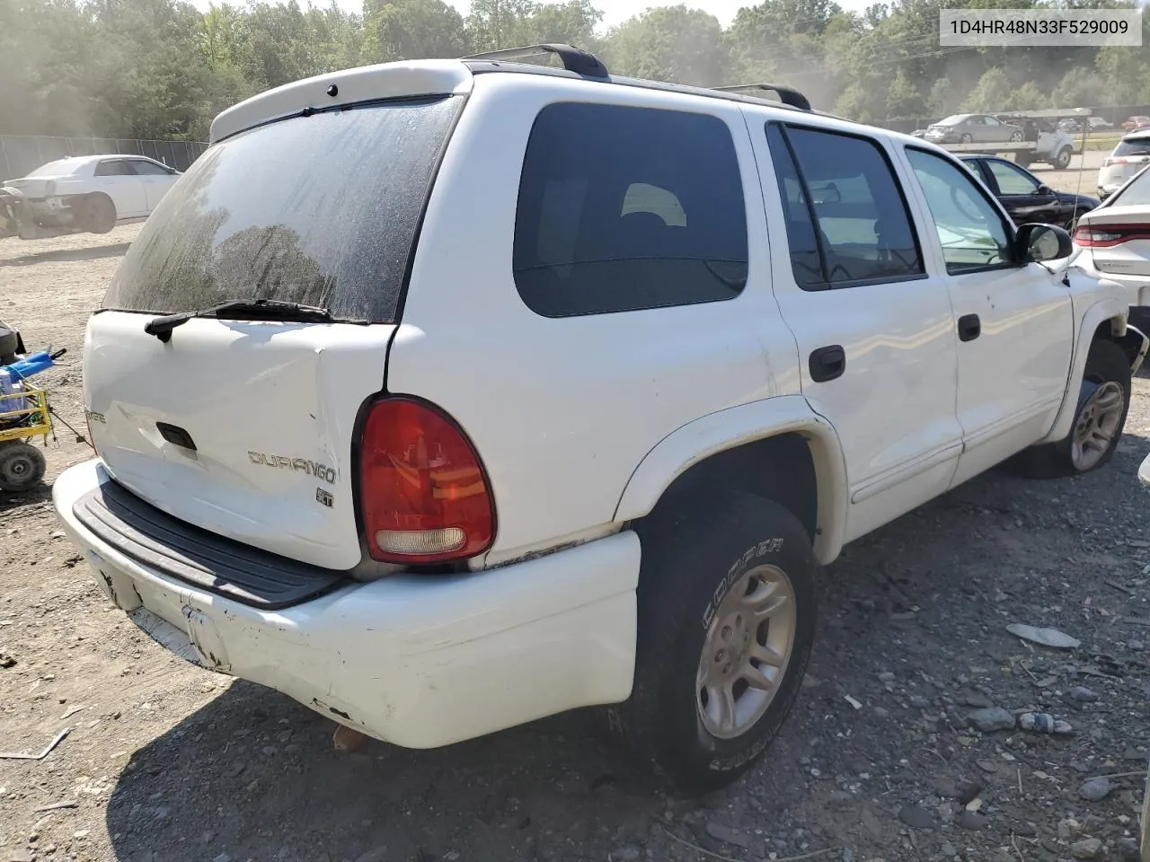 2003 Dodge Durango Slt VIN: 1D4HR48N33F529009 Lot: 70131154