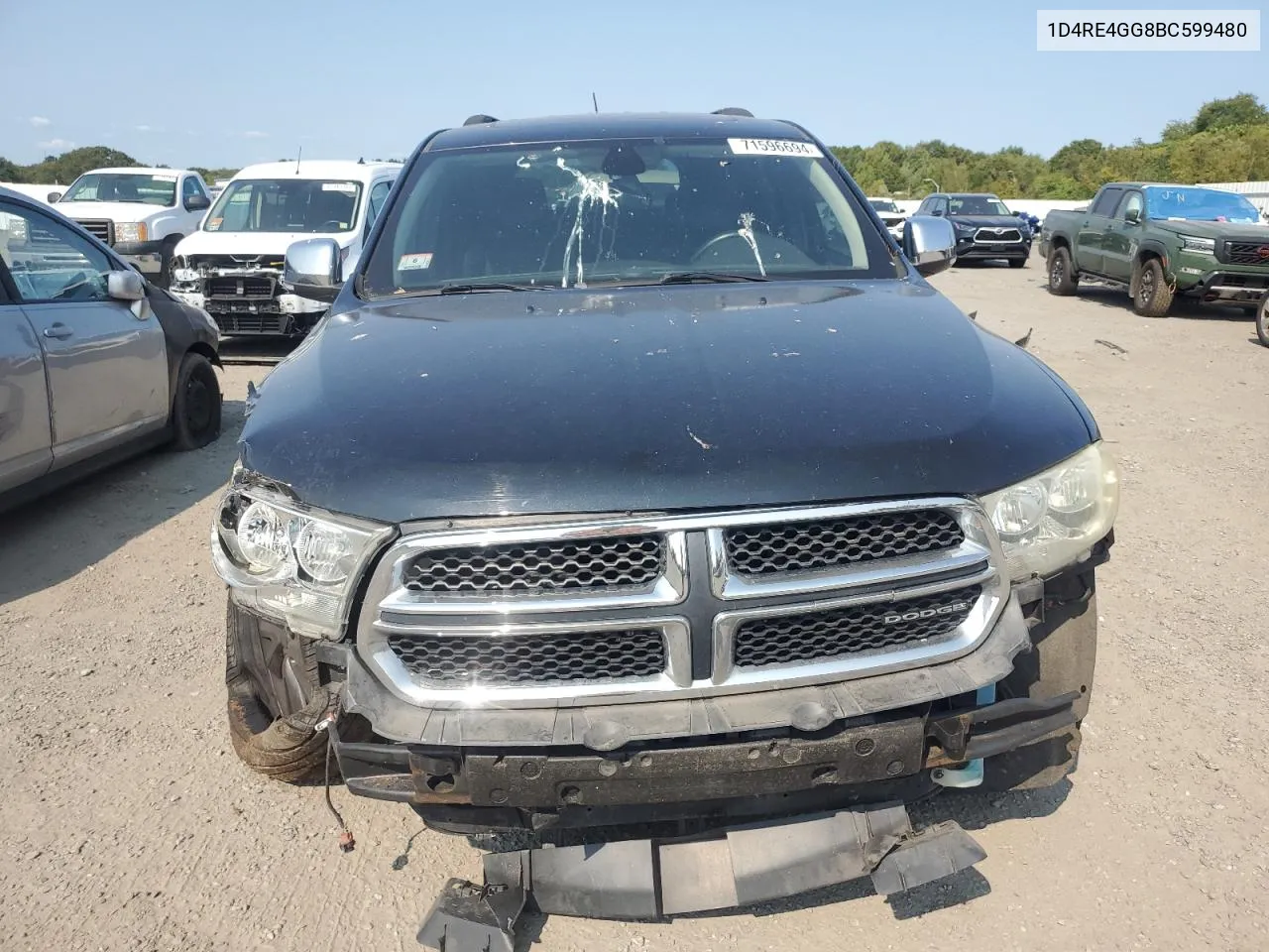 2011 Dodge Durango Crew VIN: 1D4RE4GG8BC599480 Lot: 71596694