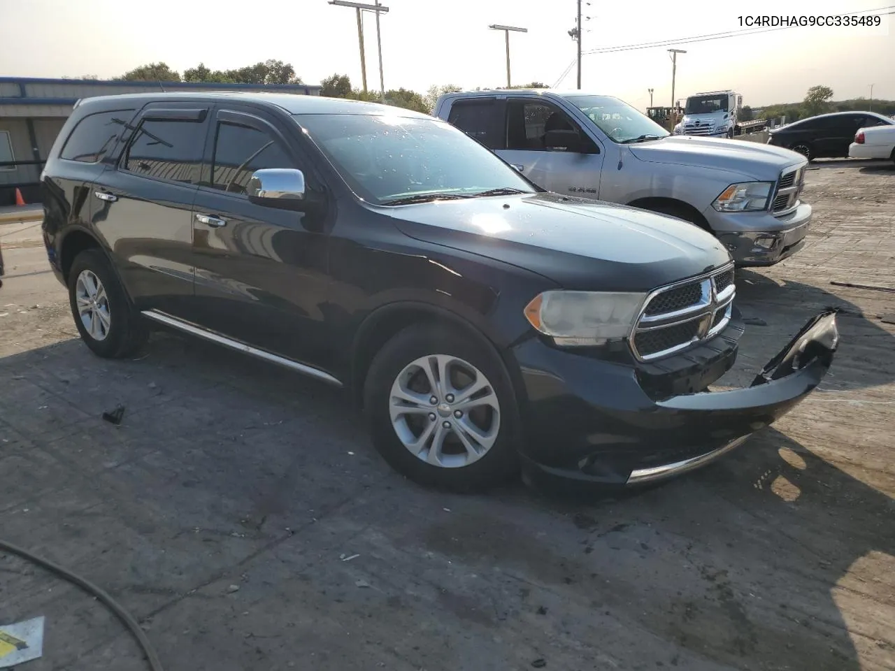 2012 Dodge Durango Sxt VIN: 1C4RDHAG9CC335489 Lot: 70577784