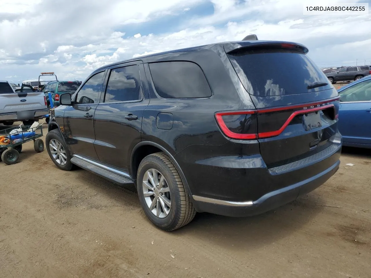 2016 Dodge Durango Sxt VIN: 1C4RDJAG8GC442255 Lot: 59748134