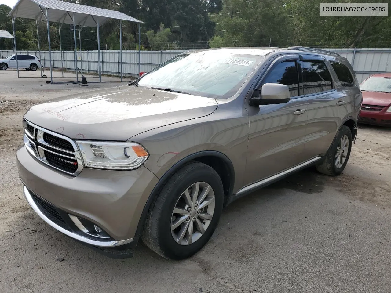 2016 Dodge Durango Sxt VIN: 1C4RDHAG7GC459685 Lot: 71950314