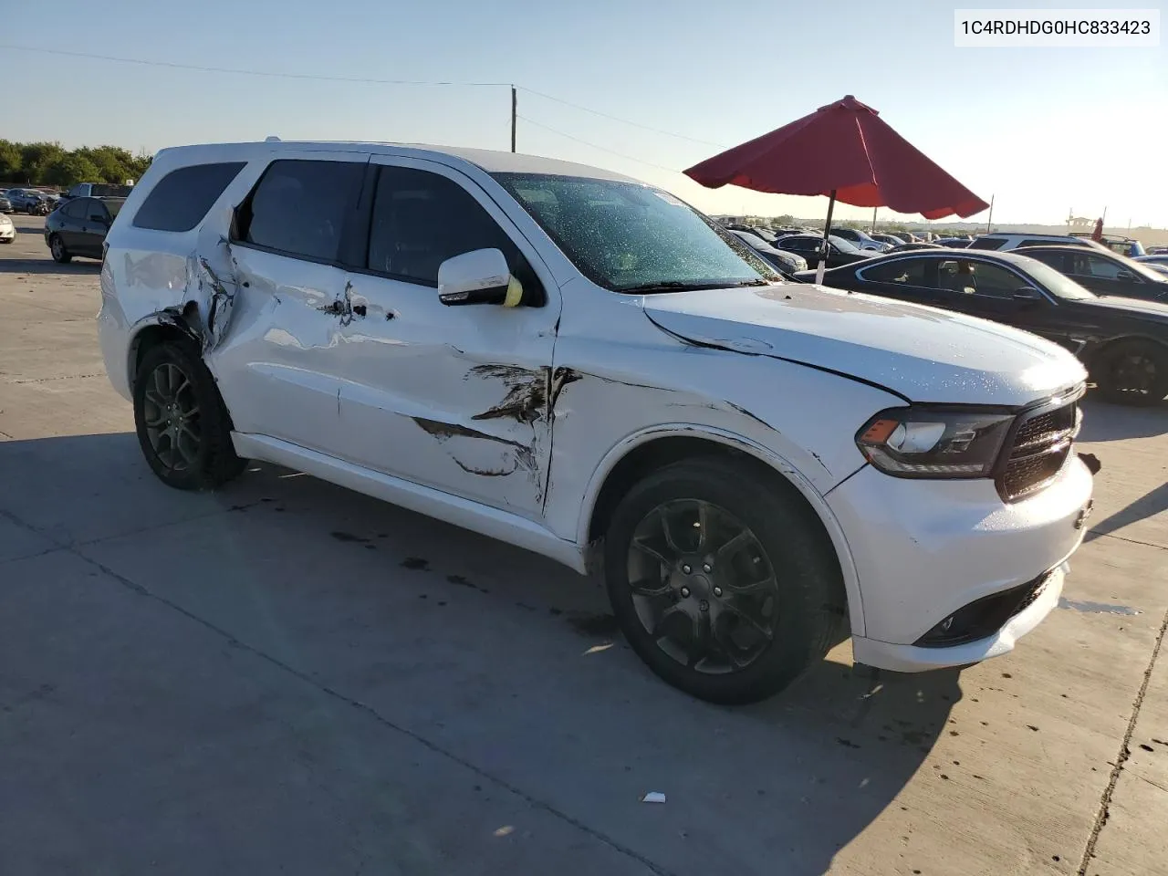 2017 Dodge Durango Gt VIN: 1C4RDHDG0HC833423 Lot: 72334784