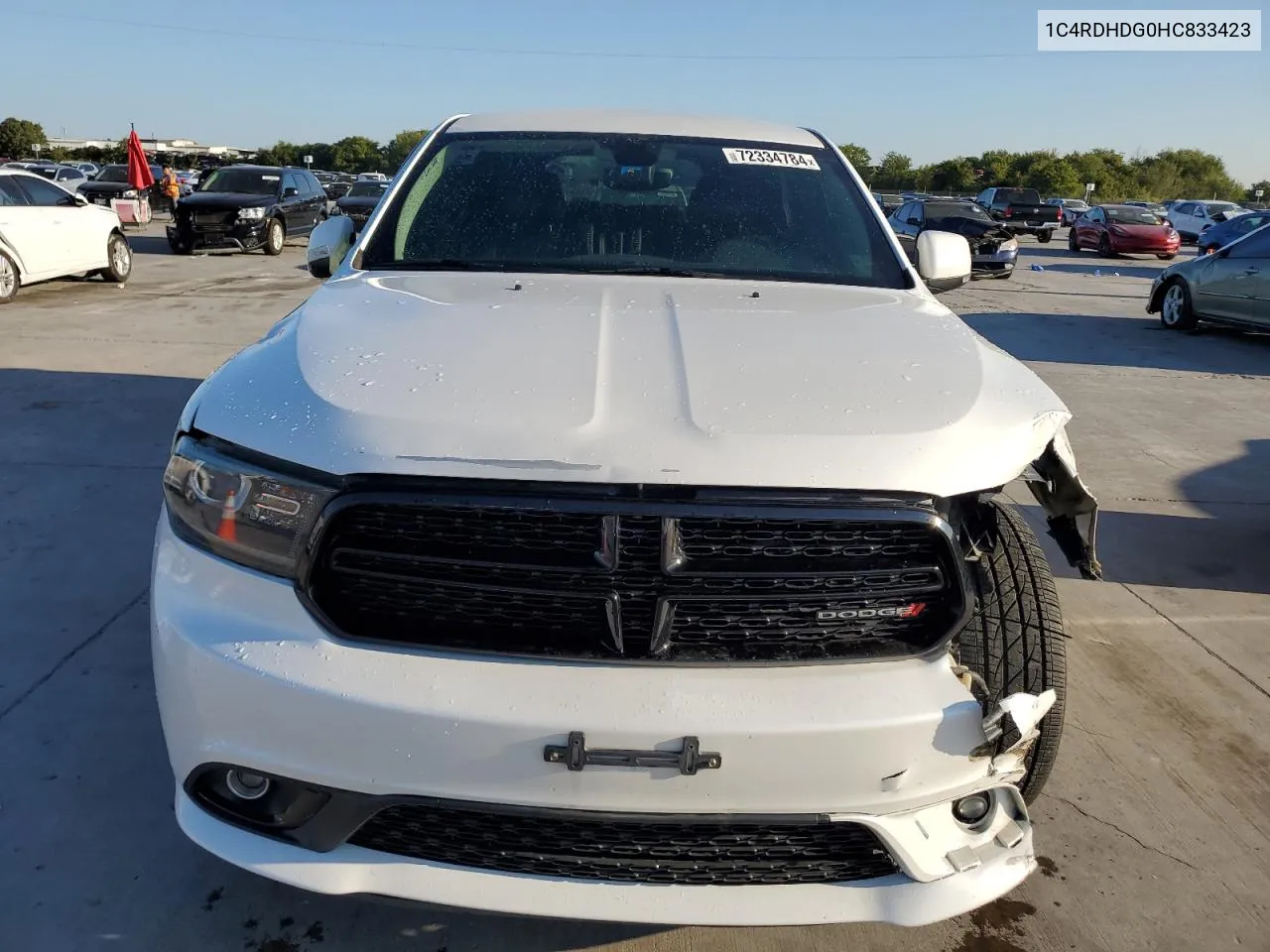 2017 Dodge Durango Gt VIN: 1C4RDHDG0HC833423 Lot: 72334784