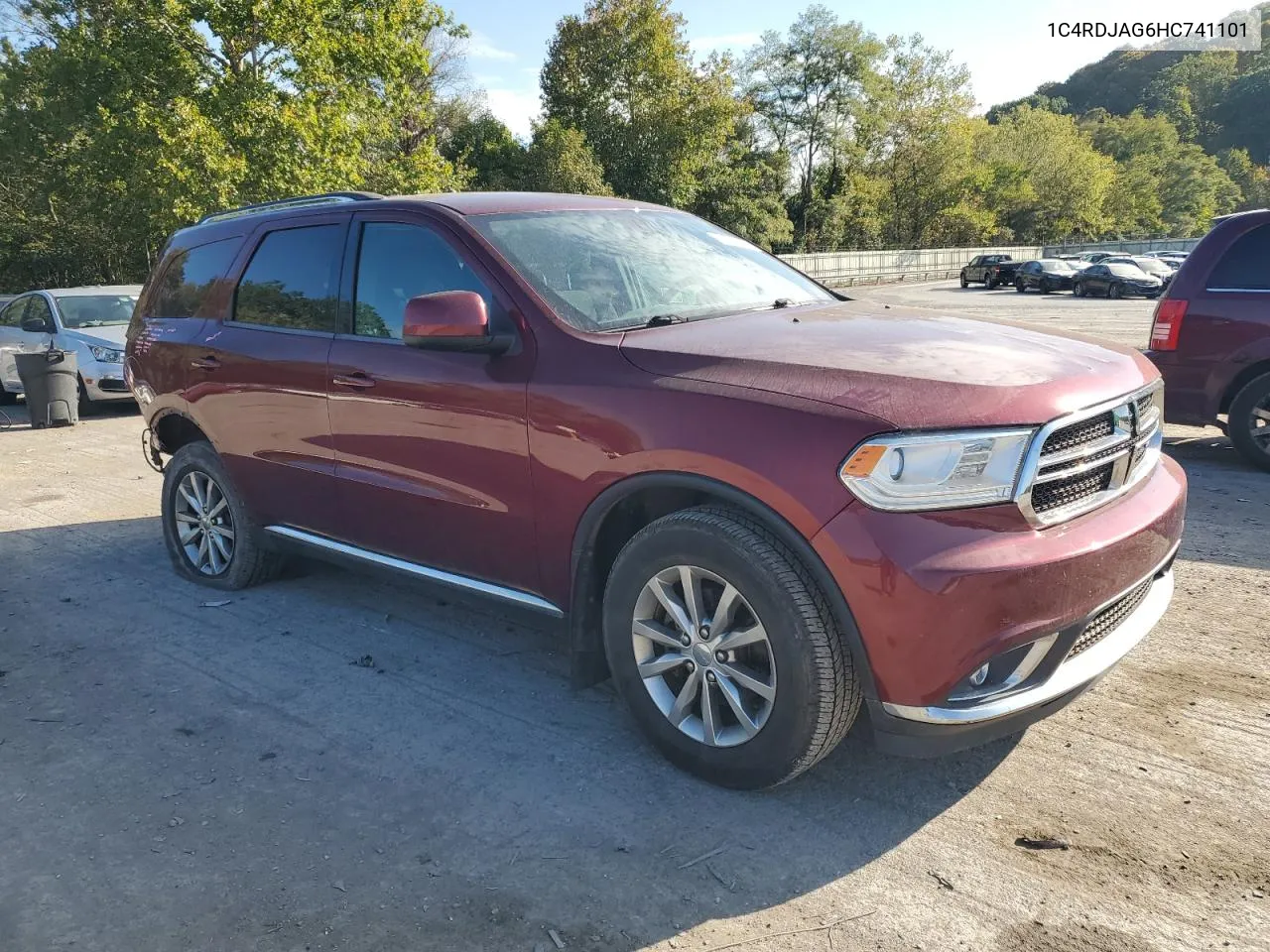 2017 Dodge Durango Sxt VIN: 1C4RDJAG6HC741101 Lot: 72399614