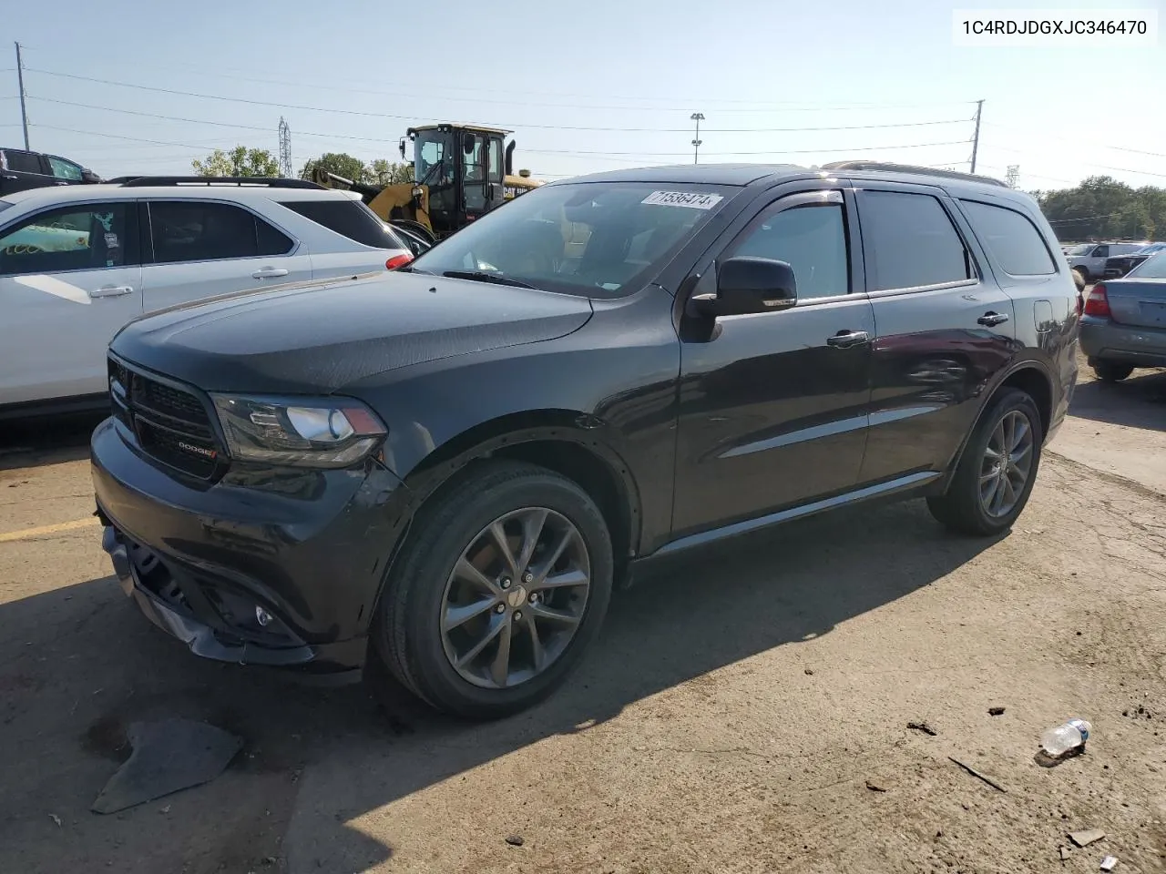 2018 Dodge Durango Gt VIN: 1C4RDJDGXJC346470 Lot: 71536474