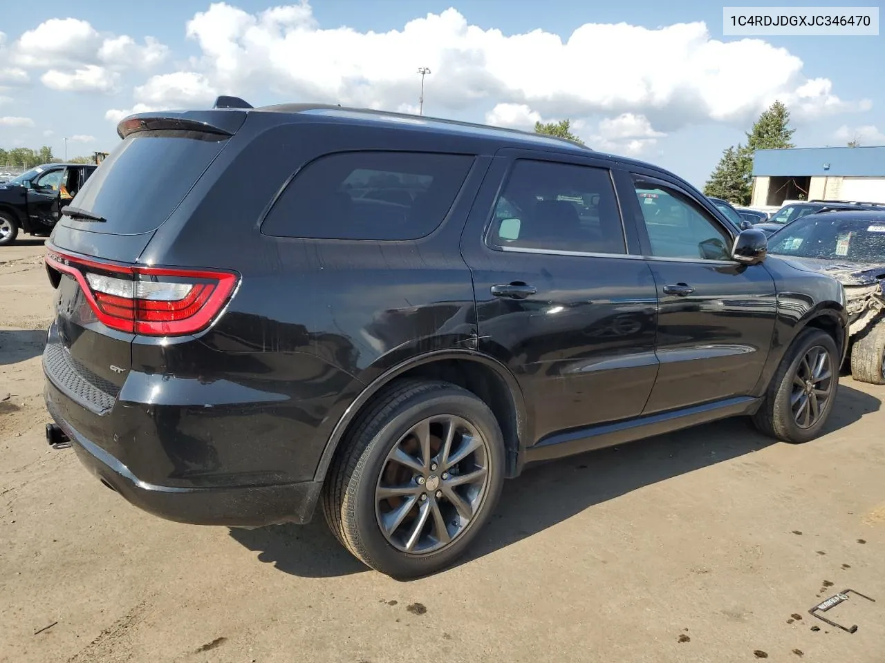 2018 Dodge Durango Gt VIN: 1C4RDJDGXJC346470 Lot: 71536474