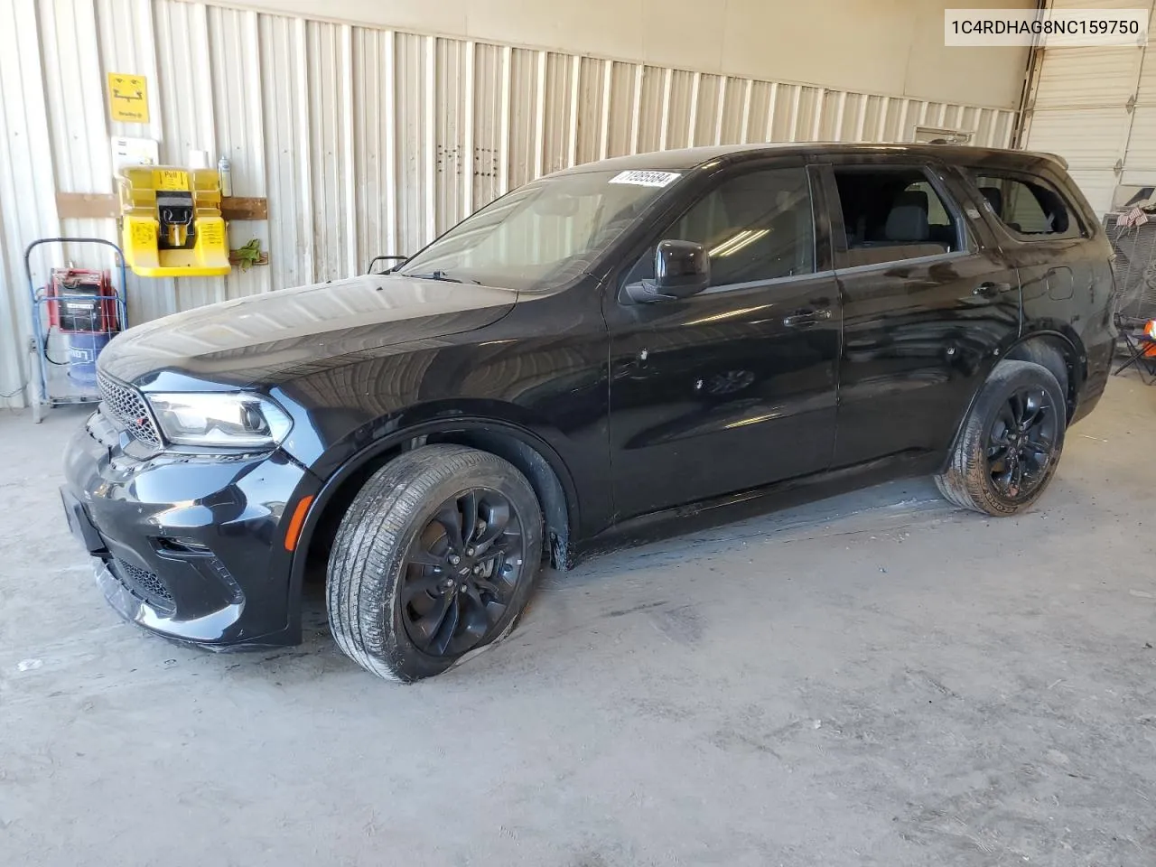 2022 Dodge Durango Sxt VIN: 1C4RDHAG8NC159750 Lot: 71985584