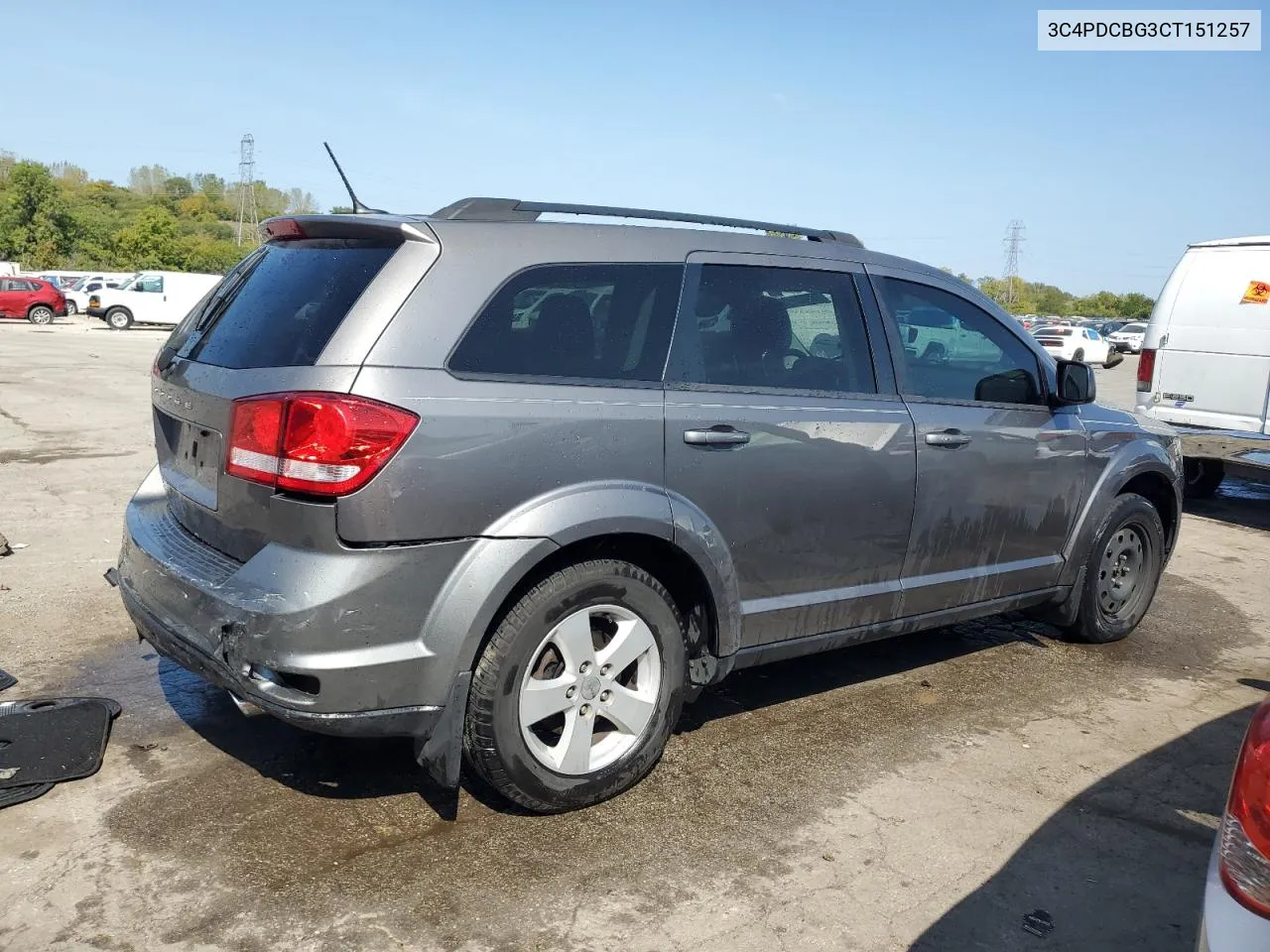 2012 Dodge Journey Sxt VIN: 3C4PDCBG3CT151257 Lot: 71302524