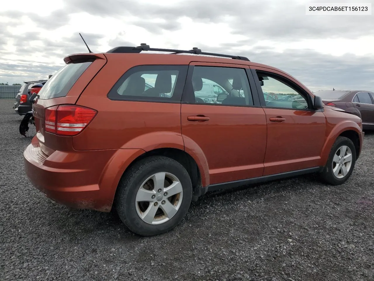 2014 Dodge Journey Se VIN: 3C4PDCAB6ET156123 Lot: 67842514