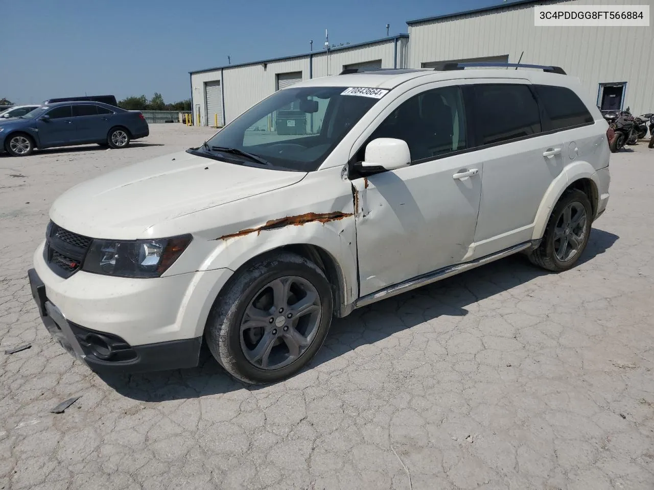 2015 Dodge Journey Crossroad VIN: 3C4PDDGG8FT566884 Lot: 70843664