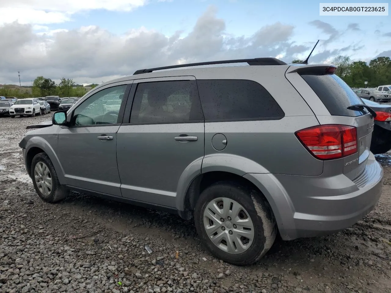 2016 Dodge Journey Se VIN: 3C4PDCAB0GT223625 Lot: 50432184