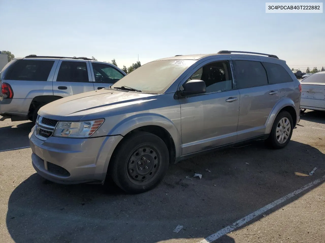 2016 Dodge Journey Se VIN: 3C4PDCAB4GT222882 Lot: 70132954