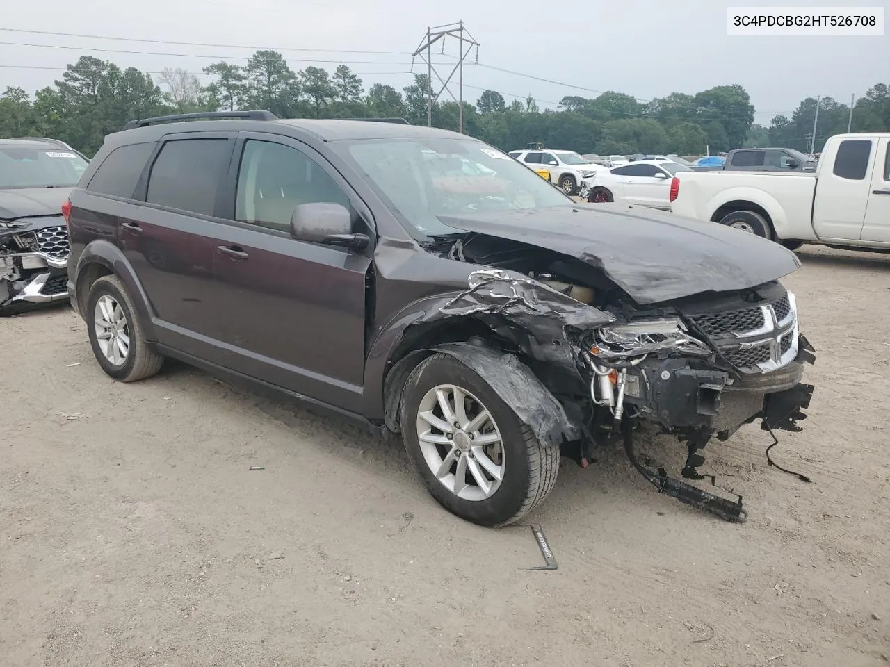 2017 Dodge Journey Sxt VIN: 3C4PDCBG2HT526708 Lot: 54175504