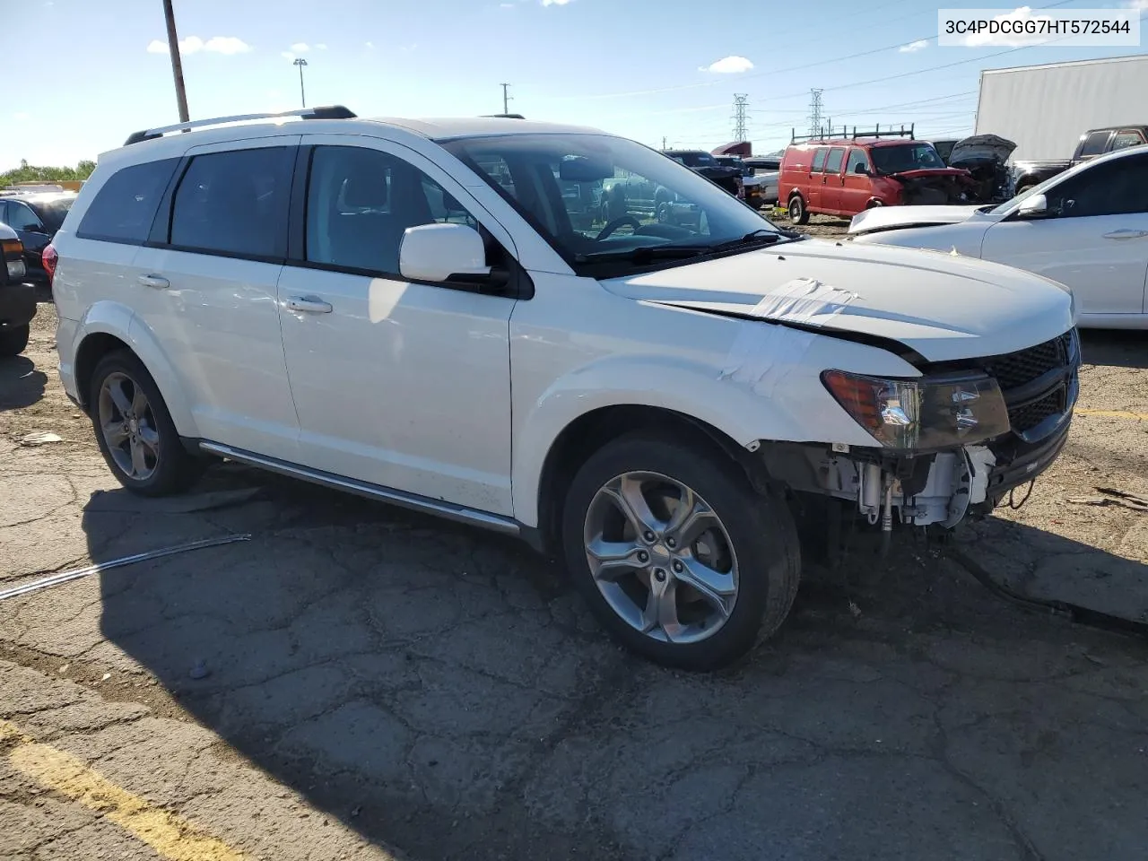 2017 Dodge Journey Crossroad VIN: 3C4PDCGG7HT572544 Lot: 58030244