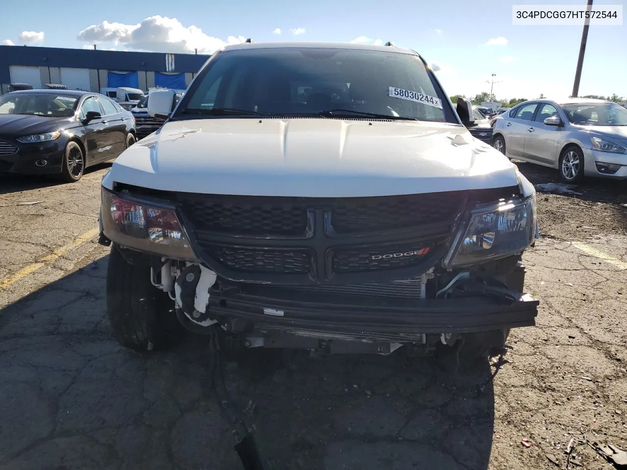 2017 Dodge Journey Crossroad VIN: 3C4PDCGG7HT572544 Lot: 58030244