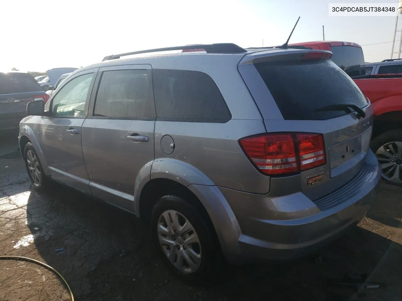 2018 Dodge Journey Se VIN: 3C4PDCAB5JT384348 Lot: 70709714