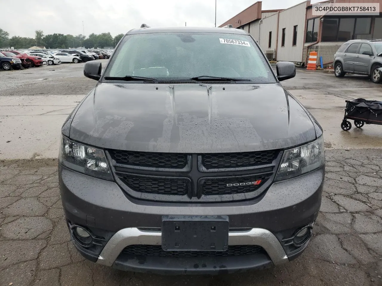 3C4PDCGB8KT758413 2019 Dodge Journey Crossroad