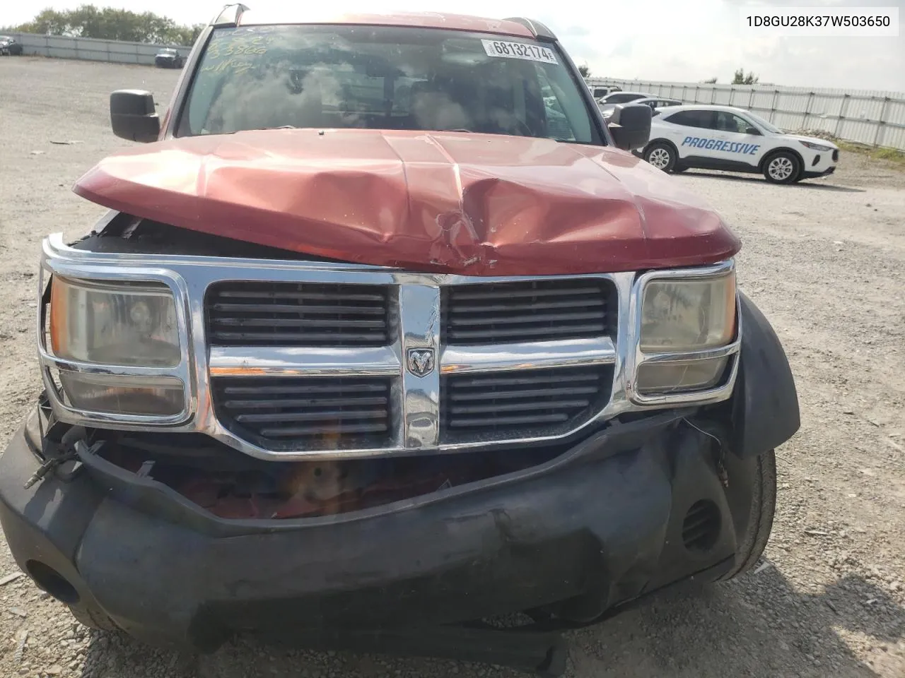 2007 Dodge Nitro Sxt VIN: 1D8GU28K37W503650 Lot: 68132174