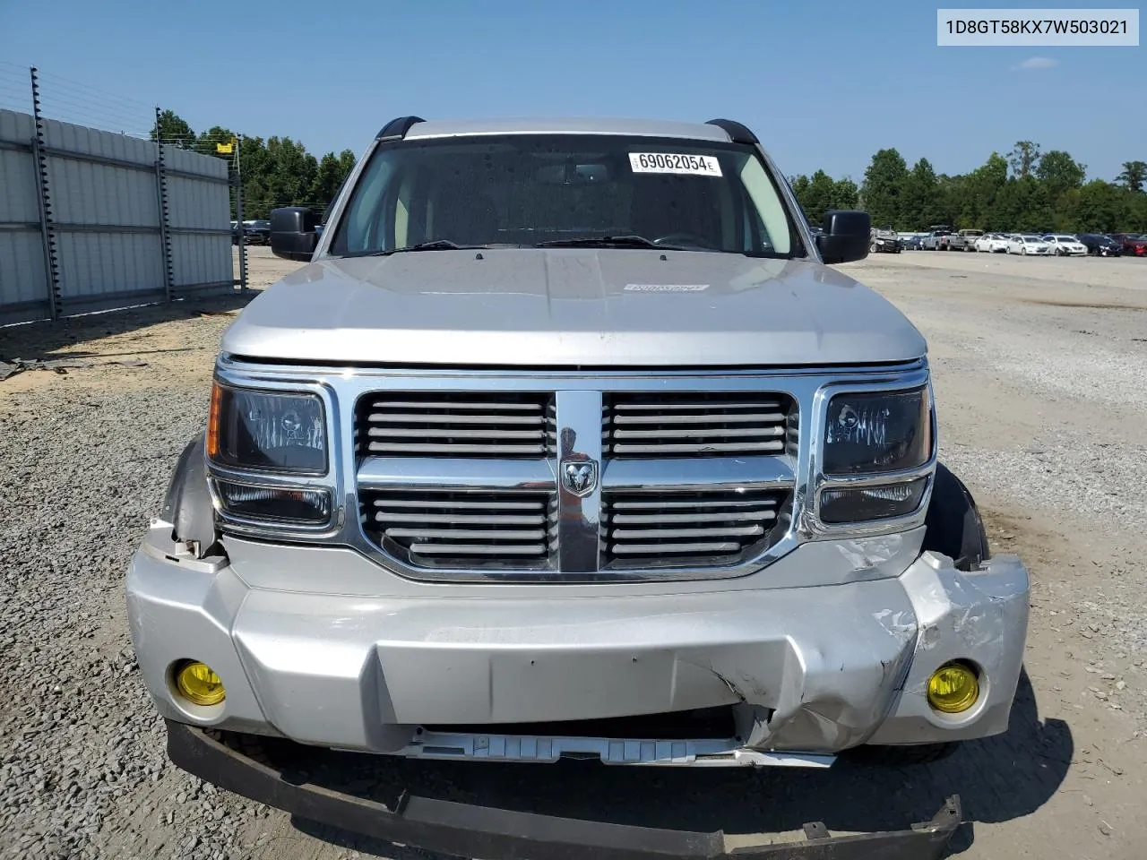 2007 Dodge Nitro Slt VIN: 1D8GT58KX7W503021 Lot: 69062054