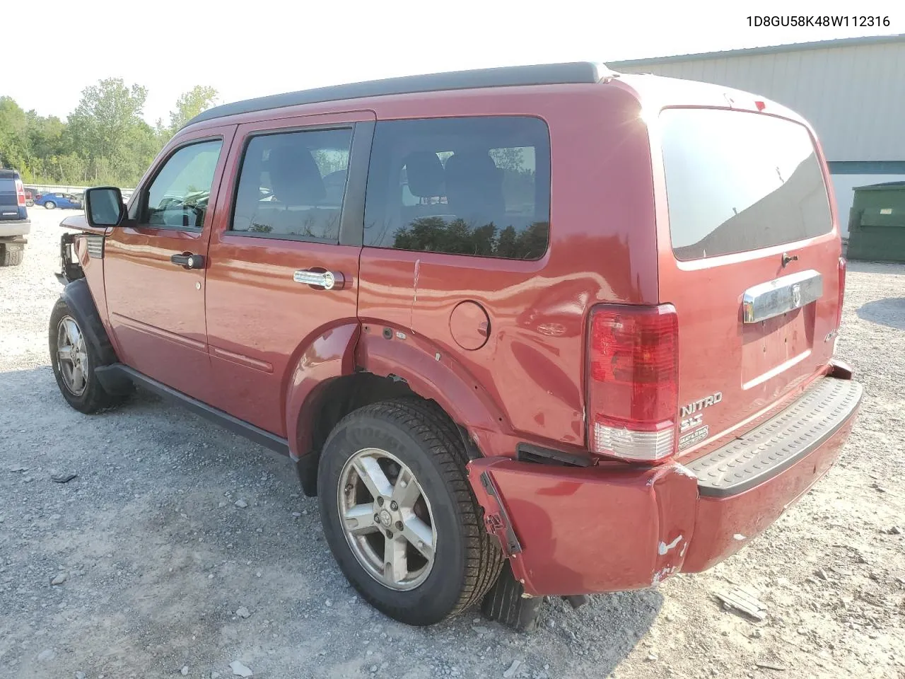 2008 Dodge Nitro Slt VIN: 1D8GU58K48W112316 Lot: 63854484