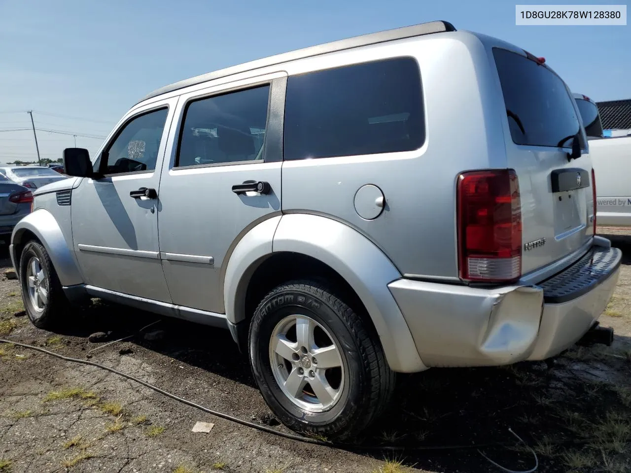 2008 Dodge Nitro Sxt VIN: 1D8GU28K78W128380 Lot: 67389254