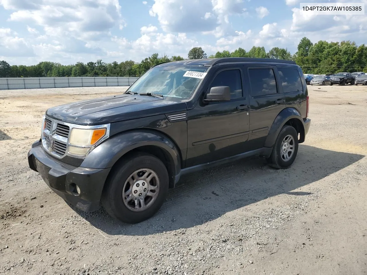 2010 Dodge Nitro Se VIN: 1D4PT2GK7AW105385 Lot: 69827334