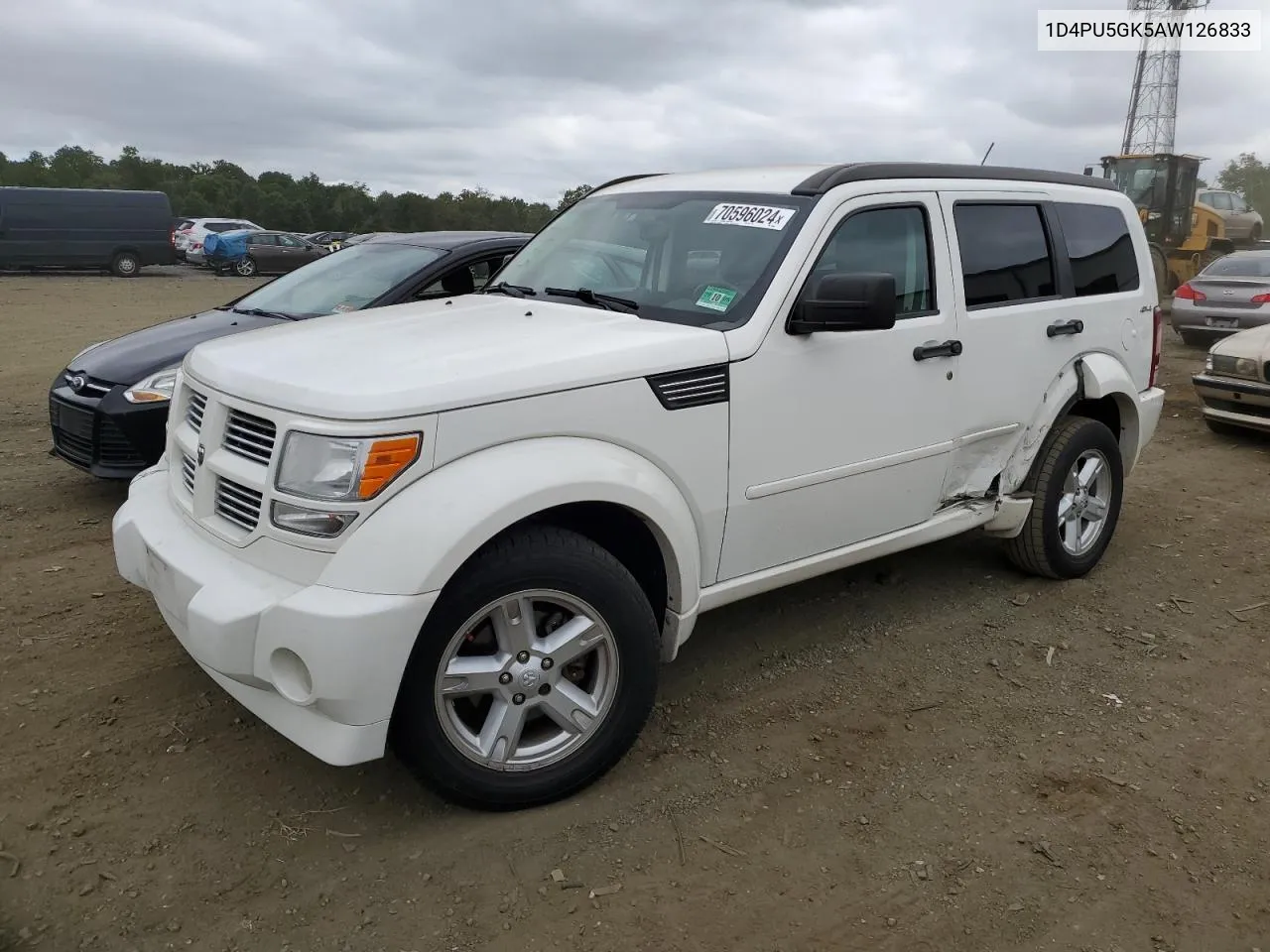 2010 Dodge Nitro Sxt VIN: 1D4PU5GK5AW126833 Lot: 70596024