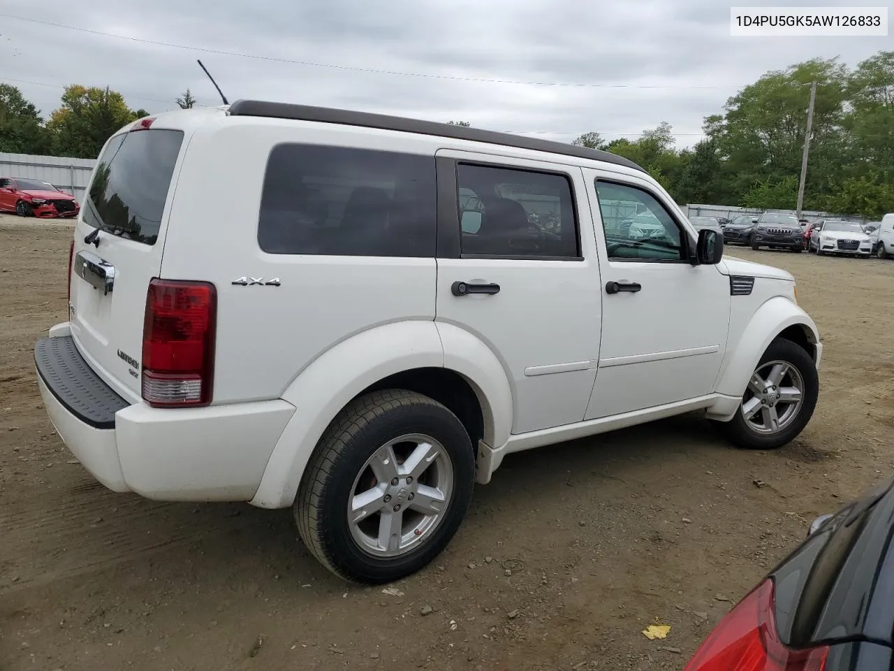 2010 Dodge Nitro Sxt VIN: 1D4PU5GK5AW126833 Lot: 70596024