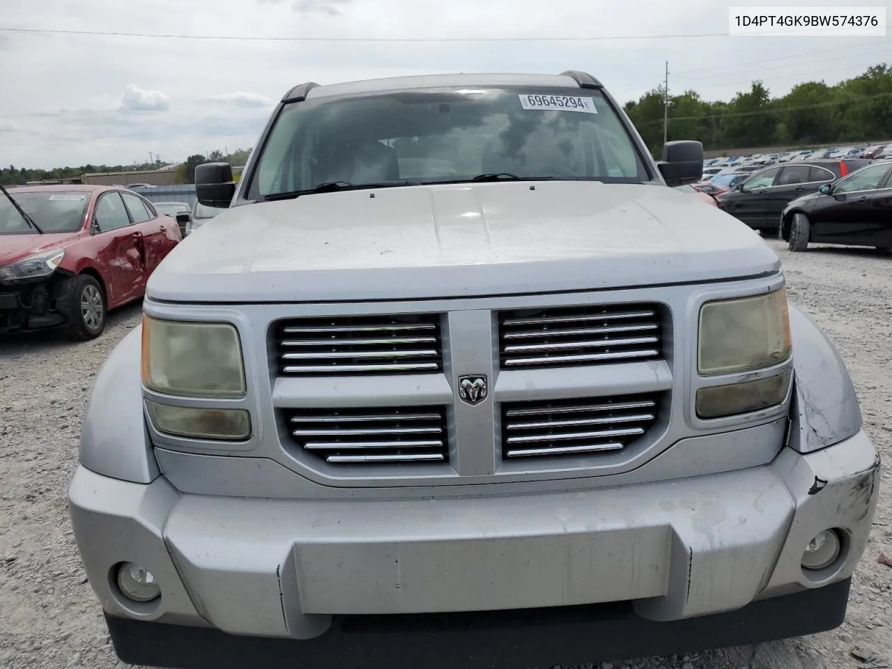 2011 Dodge Nitro Heat VIN: 1D4PT4GK9BW574376 Lot: 69645294