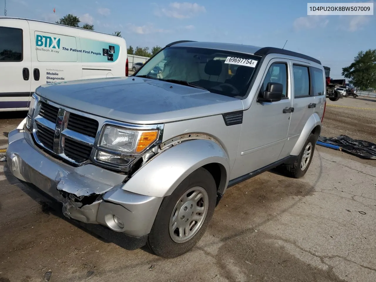 2011 Dodge Nitro Se VIN: 1D4PU2GK8BW507009 Lot: 69697754